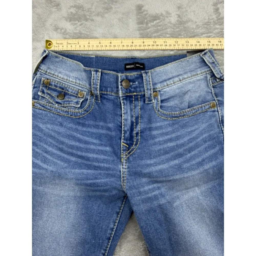 True Religion Jeans‎ Men's Size 31 Rocco Flap Big T Relaxed Skinny Medium Wash